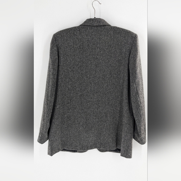 Sag Harbor Charcoal Grey Wool Blend Blazer Women’s Size 14 - Picture 2 of 4